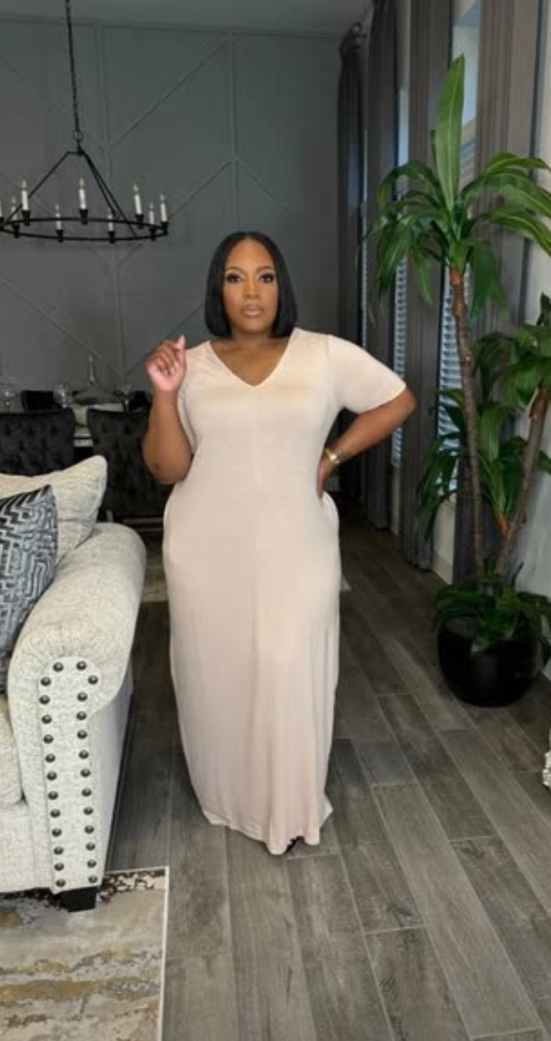 Plus-size Spring Maxi