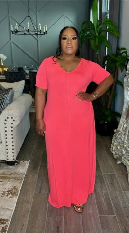 Plus-size Spring Maxi